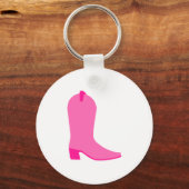 Roze Cowgirl Boot Sleutelhanger (Voorkant)