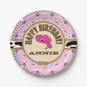 Roze Cowgirl, Borden Papieren Bordje