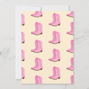 Roze Cowgirl Cowboy Boots Country Texas Ranch Kaart