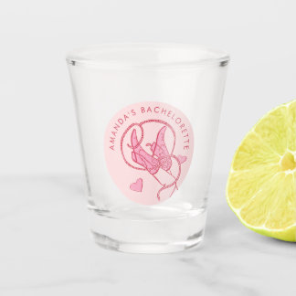 Roze Cowgirl Disco Bachelorette Shot Glas