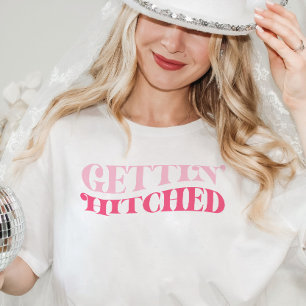 Roze Cowgirl Trouwt Bachelorette Feest T-shirt