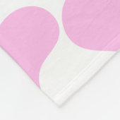 Roze Cowprint Fleece Deken (Hoek)