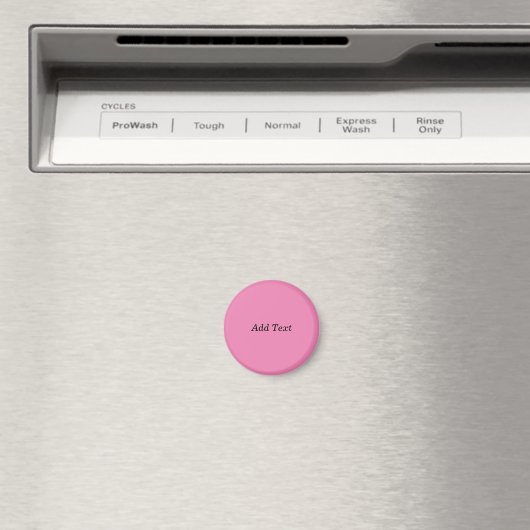 Roze Creëer uw eigen tekstSjabloon toevoegen Magneet (Insitu (Vaatwasser))