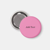 Roze Creëer uw eigen tekstSjabloon toevoegen Magneet (Voorkant / Achterkant)