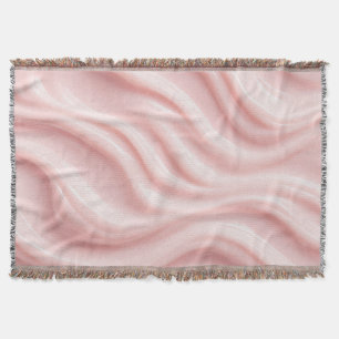 Roze Crème Abstract Ontwerp Deken