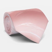 Roze Crème Abstract Ontwerp Stropdas (Opgerold)