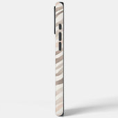 Roze Crème Beige Zebra Animal Print Case-Mate iPhone Case (Achterkant / Links)