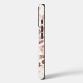 Roze Crème Chocolade Bruin Abstract Luipaarddier Case-Mate iPhone Case (Achterkant / Links)