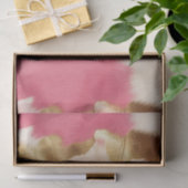 Roze Crème Goud Koeienhuid Tissuepapier (Geschenk)