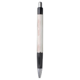 Roze Crème Strepen Pen