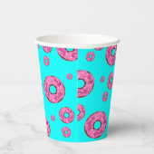 Roze crèmedonuts papieren bekers (Rechts)