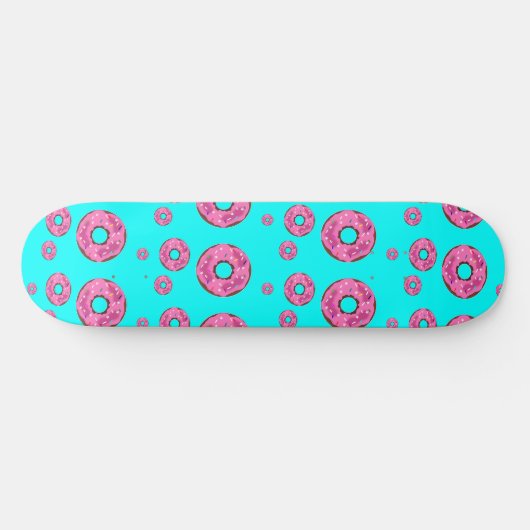 Roze crèmedonuts skateboard (Horizontaal)