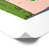 Roze Creole Cottage Poster (Hoek)