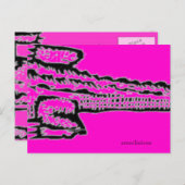 roze croc briefkaart (Voorkant / Achterkant)