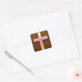 Roze Cross Sticker (Envelop)