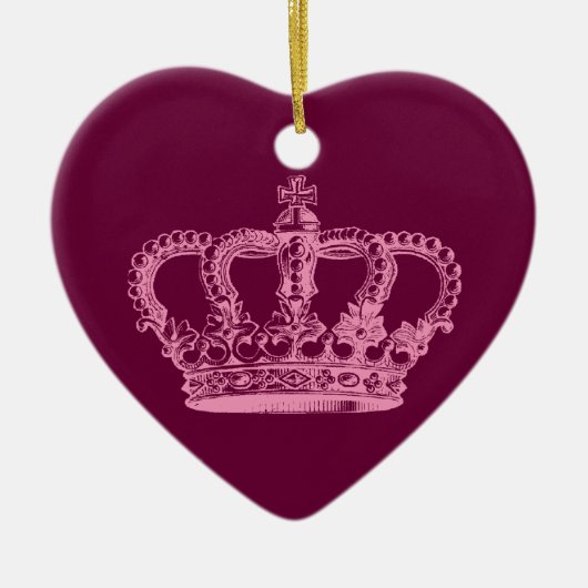 Roze Crown Ornament (Voorkant)