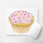 Roze crupcake muismat (Met muis)