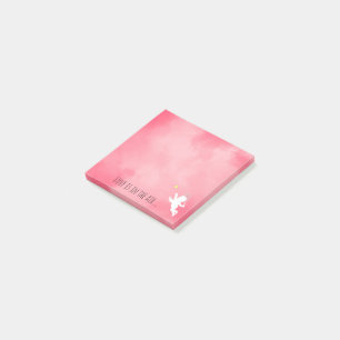 Roze crupid met Tennis Racket Love Post-it® Notes