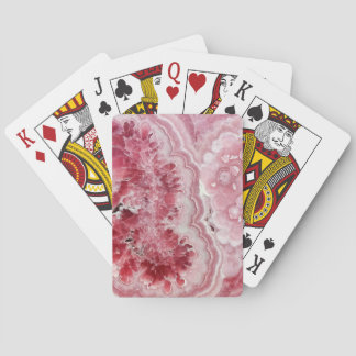 Roze Crystals Geode Speelkaarten