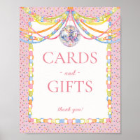 Roze Cue de Confetti Verjaardagskaart & Cadeaus Bo