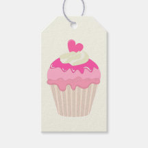 Roze Cupcake Algemene Kado Cadeaubijsluiter