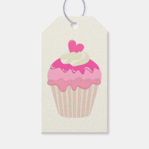 Roze Cupcake Algemene Kado Cadeaubijsluiter Cadeaulabel