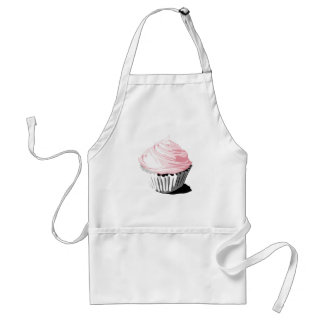 Roze cupcake apron standaard schort