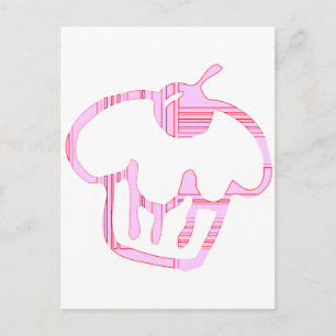 roze cupcake briefkaart