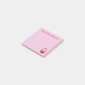 Roze Cupcake Dessert Post-it® notes (Schuin)