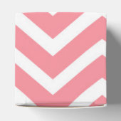 Roze cupcake en Chevron Bedankdoosjes (Bovenkant)