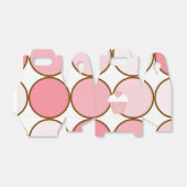 Roze cupcake en Stippen Bedankdoosjes (Uitgevouwen)