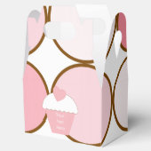 Roze cupcake en Stippen Bedankdoosjes (Geopend)