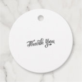 roze cupcake gefeliciteerd met verjaardag calligra bedankjes labels (Voorkant)