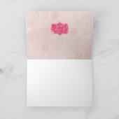 Roze Cupcake Happy Birthday Kaart (Binnen)