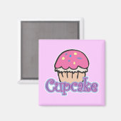Roze Cupcake Magneet (Voorkant / Achterkant)