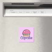 Roze Cupcake Magneet (Insitu (Vaatwasser))