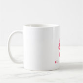 Roze cupcake met Cherry op top Koffiemok (Links)