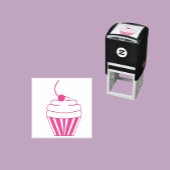 ROZE CUPCAKE met kersje erop Zelfinktende Stempel