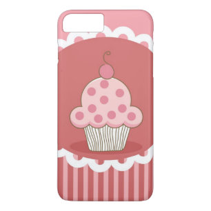 Roze cupcake-ontwerp 	iPhone 8 plus / 7 plus hoesje