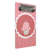 Roze cupcake-ontwerp mini klembord (Schuin)