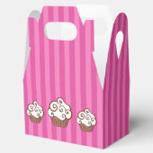 Roze Cupcake Party Favor Gift Box Bedankdoosjes (Geopend)