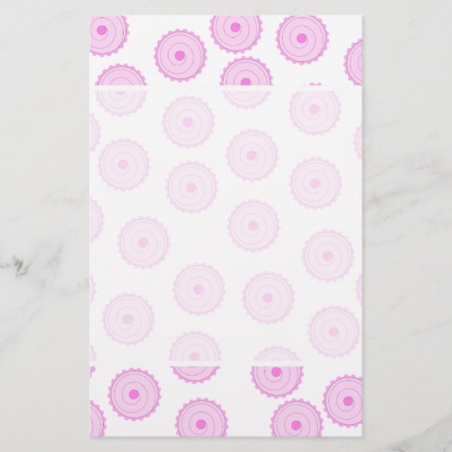 Roze Cupcake Patroon. (Voorkant)