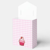 Roze cupcake Tent Favor Box Bedankdoosjes (Geopend)