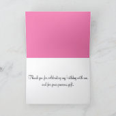 Roze Cupcake Verjaardag Dank u Kaarten (Binnen)