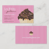  Roze Cupcake Visitekaartje (Voorkant / Achterkant)