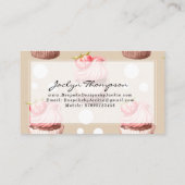  roze cupcakes visitekaartje (Achterkant)