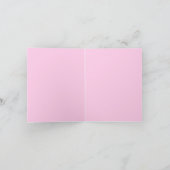 Roze Curve Wavy Squiggle Abstract Modern Kaart (Binnen)