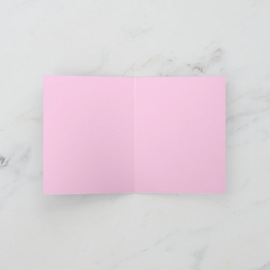 Roze Curve Wavy Squiggle Abstract Modern Kaart (Binnen)