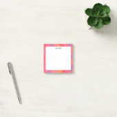 Roze curven aangepast grafisch logo op maat post-it® notes (Kantoor)