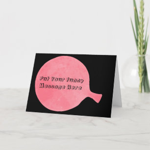 Roze Custom Whoopee Cushion Humorous Wenskaart Kaart